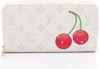 Louis Vuitton Pre-owned Wallets, female, White, Size: ONE SIZE Pre-owned Canvas Wallet