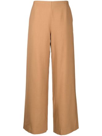 Goodious wide-leg trousers - women - Wool/Modal - 0 - Brown