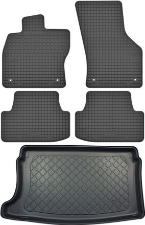 OEM Juego De Alfombrillas De Goma Para Coche Y Alfombrilla Para Maletero Para Seat Ibiza V Hatchback Desde Junio De 2017