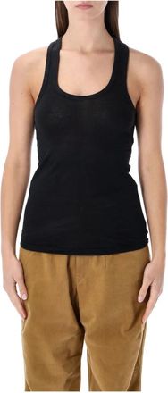 Isabel Marant Tops, Dames, Zwart, S, Linnen, Thea Tank