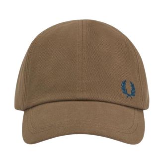 Fred Perry Classic Piqu&eacute; Cap - Heren - Petten - Bruin - ONE Size - Katoen - Accessoires