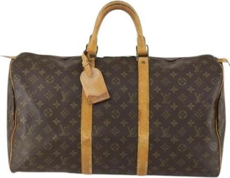 Louis Vuitton Pre-owned Keepall tas - unisex - Vintage Weekendtas - Bruin - ONE Size - Leer - Vintage