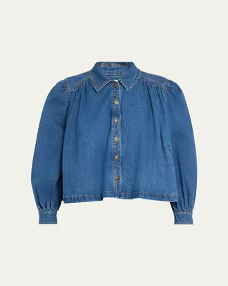 Cinq &agrave; Sept Lyla Denim Swing Jacket