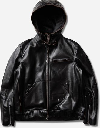 sacai Men s Leather Blouson Black