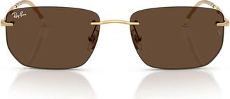 Ray-Ban Sunglasses Rb3768 001/73 Gold Arista/Dark Brown Unisex