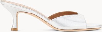 Staud Womens Brigitte Mule Sandal In Silver