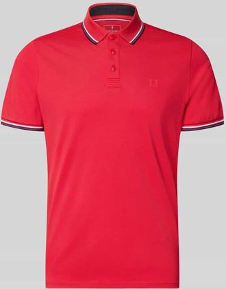 Ragman Modern Fit Poloshirt mit Logo-Print Modell Keep Dry in Rot, Gr&ouml;&szlig;e XXXL