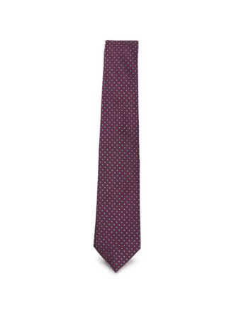 Emporio Armani Tie Silk Red Fancy