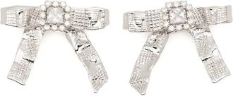 Shushu/Tong X YVMIN Foil Ribbon Embellished Earrings