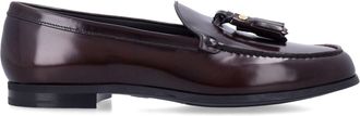 Churchs Polished Smoked Patent Leather Priscilla Loafer with Iconic Tassels