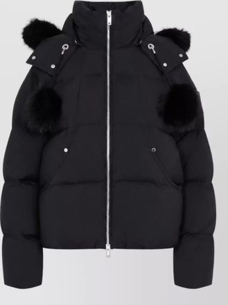 Moose Knuckles quilted faux fur hood puffer jacket