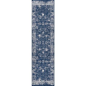 Jonathan Y Designs Soleiman Modern Persian Area Rug in Navy at Nordstrom, Size 2Ft 0In X 8Ft 0In
