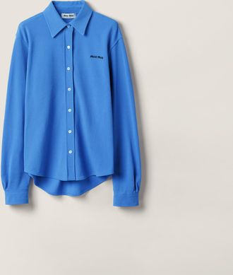 Miu Miu Cotton piqué shirt