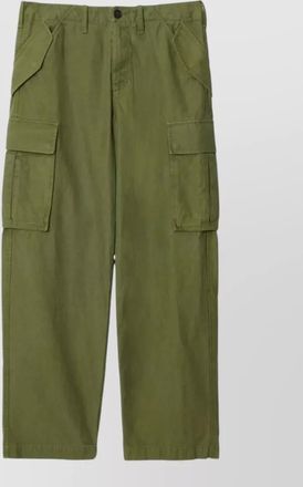 Burberry cotton straight-leg cargo trousers