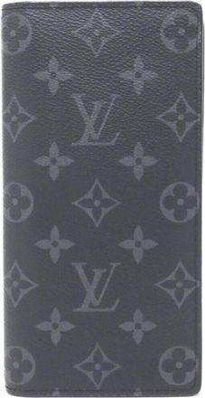 Louis Vuitton Monogram Eclipse Black Coated Canvas Long Wallet (Bi-Fold) (Pre-Owned)