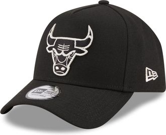 New Era Chicago Bulls NBA Basecap 9Forty A-Frame Kappe verstellbar Basketball Snapback Schwarz
