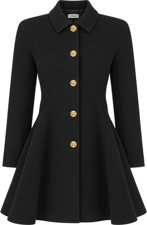 Versace Woljas - Dames - Mantel - Zwart - M - Wol - Jassen
