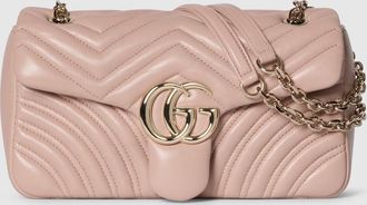 Gucci GG Marmont Medium Shoulder Bag, Beige, Leather
