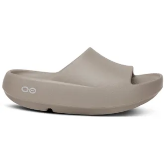Oofos OOahh Slide+ Slides Khaki 10 Mens/12 Womens