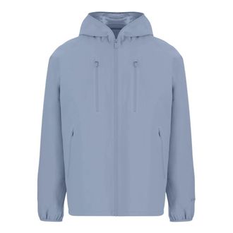 Save The Duck Light Jackets, male, Blue, Size: XL Nylon Jacket With Hood