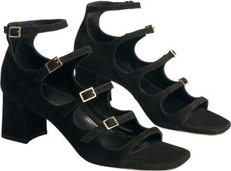 Marion Parke Francine Block Suede Sandal