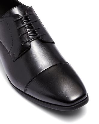 Uncut Perkins Derby Shoe in Black Pu at Nordstrom, Size 13