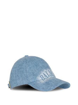 Balmain Denim Cap - Blauw