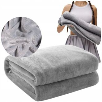 OEM Manta Suave Para Regalo De San Valent&iacute;n Para Cama 200x220 Cm Gris C&aacute;lida Grande