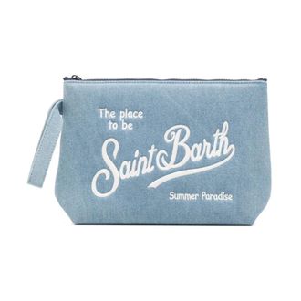 MC2 Saint Barth Clutches, female, Blue, Size: ONE SIZE Aline L Clutch