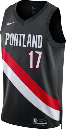 Nike NBA Shaedon Sharpe Portland Trail Blazers Icon Edition Dri-FIT Swingman Jersey Black HM3990-010