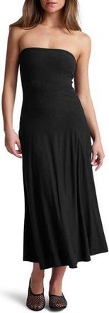 Beyond Yoga Strapless Maxi Dress in Darkest Night at Nordstrom Rack, Size X-Small