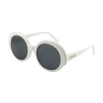 Loewe Ladies Black Round Sunglasses LW40135F 25A