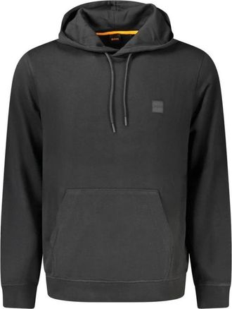 HUGO BOSS Cotton Crew Neck Sweater - Heren - Hoodies - Zwart - M - Katoen - Hoodies & sweatvesten