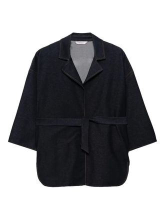 Max Mara belted jacket - Blue