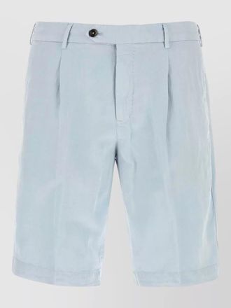 Pantaloni Torino lyocell blend bermuda shorts pleated front