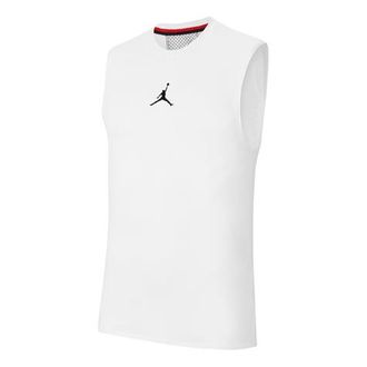 Nike Jordan Air Jordan Quick-dry Basketball Training Sports Vest Male White CU1025-100