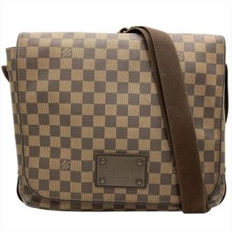Louis Vuitton Pre-owned Damier Canvas Shoulder Bag - Dames - Vintage Schoudertas - Bruin - ONE Size - Vintage