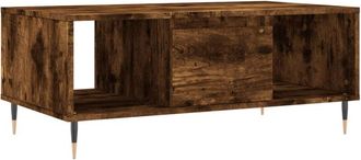 vidaXL Vidaxl - Mesa de centro madera contrachapada roble ahumado 90x50x36,5 cm
