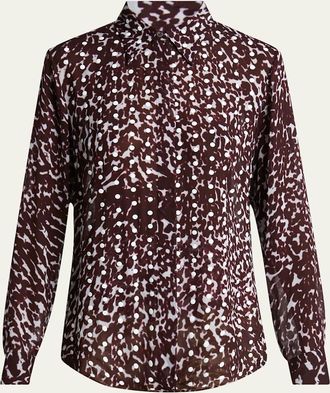 Dries Van Noten Chowy Polka-Dot Button-Down Shirt