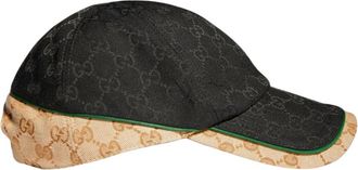 Gucci GG Katoenen Canvas Baseballpet - Heren - Petten - Zwart - L - Katoen - Accessoires