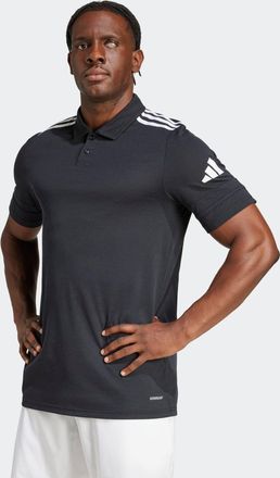 adidas Poloshirt ADIDAS PERFORMANCE SQ25 C POLO, Herren, Gr. XXL, schwarz-weiss (schwarz, wei&szlig;), Obermaterial: 65% Polyester, 35% Baumwolle, Shirts Poloshirt