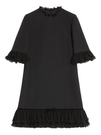 Valentino Garavani ruffled mini dress - Black
