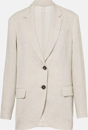 Brunello Cucinelli Belted Suit-Type Jacket Clothing from
