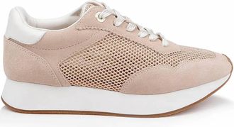 L'agence Womens Deepa Platform Sneakers In Tan