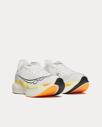 Saucony Mens Endorphin Elite 2 Shoe In White/peel
