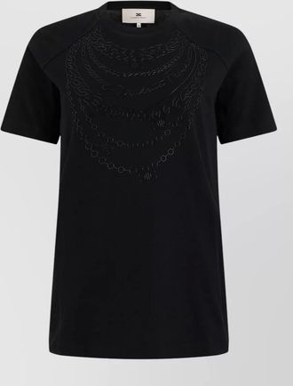Elisabetta Franchi cotton printed t-shirt