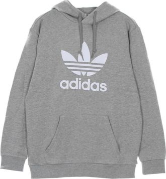 adidas Hoodies & sweatvesten, Heren, Grijs, L, Katoen, Klassieke Trefoil Lichtgewicht Hoodie
