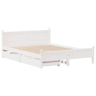 Berkfield Home Decorative Bed Frame without Mattress White 150x200 cm King Size