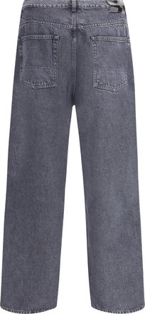 Our Legacy Mens Loose Jeans Super Grey Wash Cotton