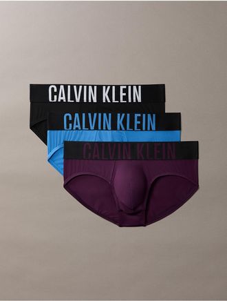 Calvin Klein Mens Intense Power Micro 3-Pack Hip Brief - Multi - XL